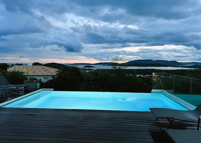 Arazu, 10 Personnes, Piscine Chauffee, Vue Mer, 15 Minutes A Pieds * Cirendinu